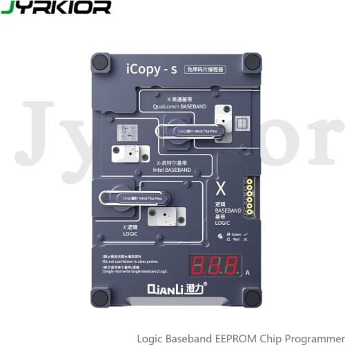 Qianli iCopy-s Double - Sided 4 in1 Logic Baseband EEPROM Chip Non-Removal Programm for iPhone 6/6S/7/7P/8/X/XS MAX