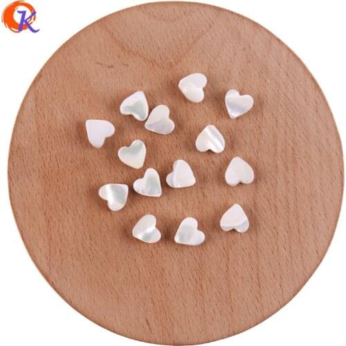 Cordial Design 8MM 100Pcs Jewelry Accessories/DIY Earring Making/Multicolor Natural Shell/Heart Shape/Hand Made/Earring Findings