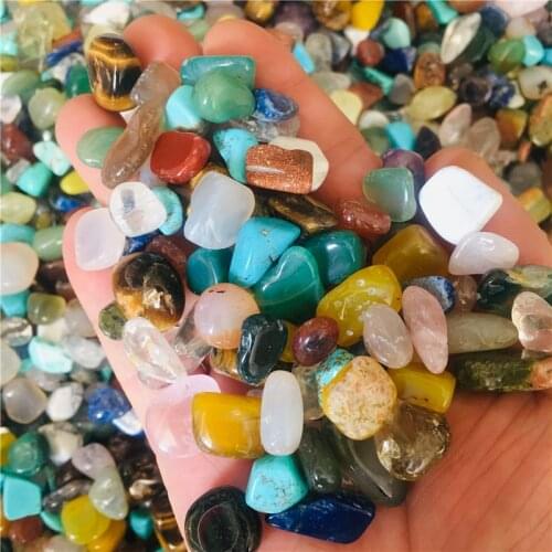 200g tumbled gemstone mixed stones natural rainbow colorful rock mineral agate for chakra healing