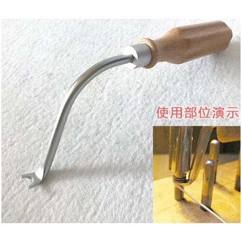 Piano string change string ring arrangement compactor WX type string lifting hook lifting hook