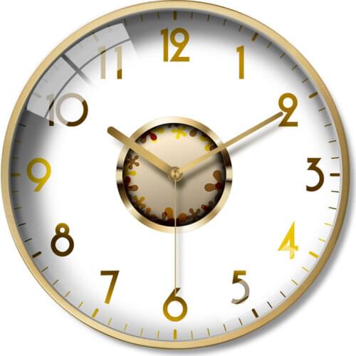 Gold Nordic Wall Clock Luxury Living Room Modern Simple Wall Watches Creative Kitchen Silent Duvar Saatleri Home Decor ZB5WC
