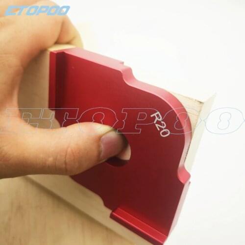 1Pcs Woodworking Trimming Round Targeting Templates Ruler Woodworking Engraving Bakelite Milling Aluminum Alloy Arc Steel Ruler