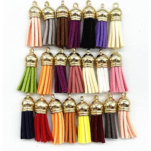 10pcs/lot 38mm Vintage Leather Tassels DIY Keychain Cellphone Straps Pendant Tassels for Jewelry Findings Earrings Accessories