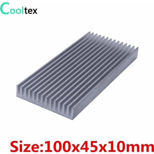 20pcs/lot) 100x45x10mm Aluminum heatsink radiator for chip LED computer 's component heat dissipation