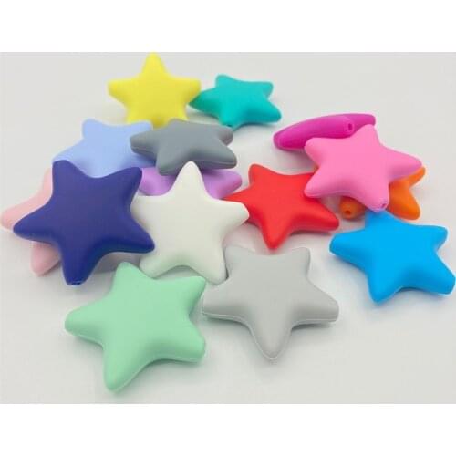 5pcs Baby Silicone Beads Teether Beads For Jewelry Making DIY Pacifier Chain Pendan BPA Free Teething Toys Newborn Accessories