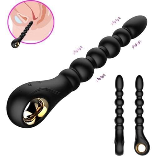 10 Speeds Anal Beads Vibrator Plug Prostate Massager Anal Dildo Dual Motors Butt Stimulator Plug Adults Sex Toys For Women Men