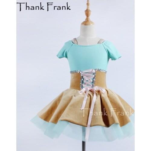 Velvet Princess Ballet Tutu Dress Girls Adult Short Sleeve Dance Costume Thank Frank C390