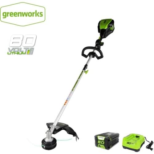 Greenworks 80V 16-Inch Cordless Brushless Top Mount String Trimmer grass trimmer battery and charger not include, Free Return