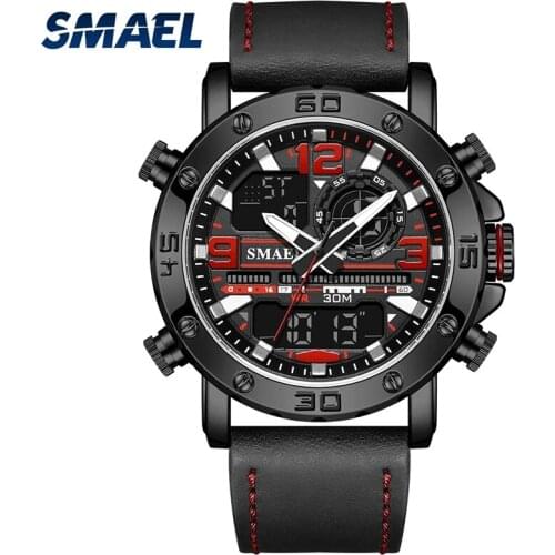 SMAEL New Arrival Moderno Watches Mens Sport Reloj Hombre Casual Relogio Masculino Para Military Army Leather WristWatch For Men