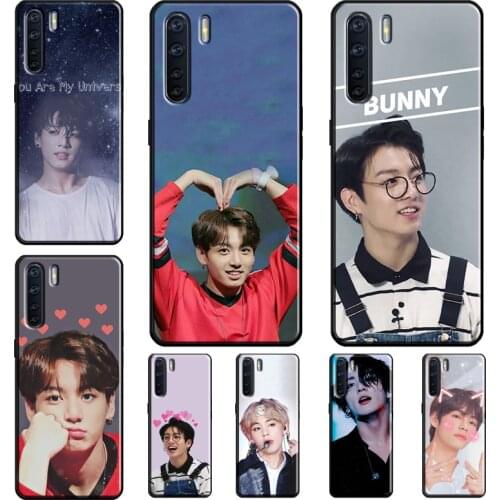 Jungkook Kpop Cover For OPPO A52 A72 A15 A5 A9 A31 A53 2020 A83 A1K A5S Reno 4 2 Z Find X2 X3 Pro Case