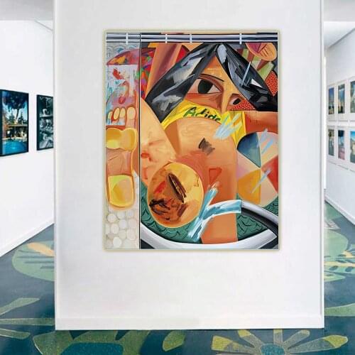 Dana Schutz《Home Birth》Abstract Canvas Art Oil Painting Artwork Poster Picture Wall Hanging Decor Home Living Room Decoration