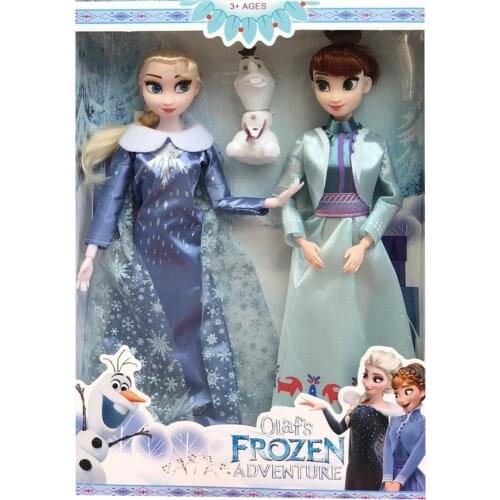 Disney New Frozen 2 Elsa Anna Olaf Princess 30cm Figure Toys Model Dolls Present Gift for Kids