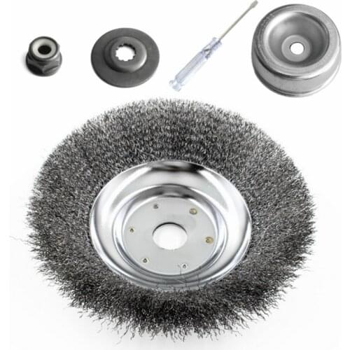 Brushcutter Head Steel Wire Trimmer Head Grass Weed Cutting Rusting Dust Removal Plate and Gearbox fixing kit for Lawn Mover