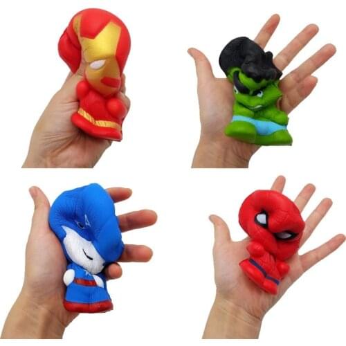Disney Marvel Avengers Spider-Man Pu Stress Relief Toys Anime Autism Needs Toys Adult Child Funny Anti-stress Fidget It Gift