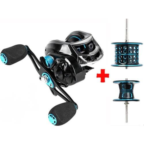 7.2:1 High Speed Fishing Reel All Metal Spool Spinning Reel 8KG Max Drag Dual Brake Baitcasting Reel Fishing wheel 8+1BB