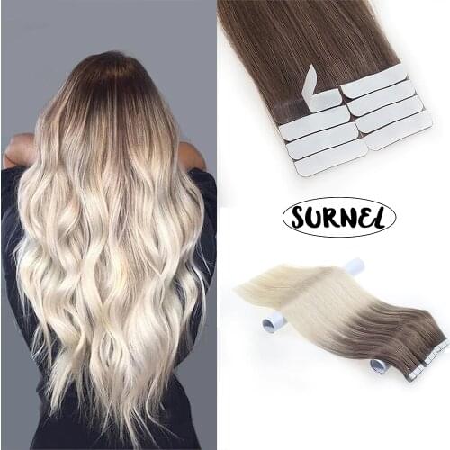 Human Hair Extensions Popular 100% Straight Remy Human Hair Tape In Double Drawn Good Quality Remy Tape in Human Hair Extensions