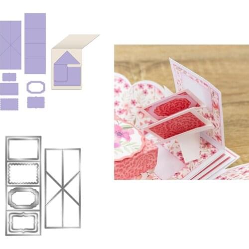 Metal Cutting Dies Exploding Box Twist & Pop Mechanism For DIY Scrapbooking Embossing Album Paper Cards Dies 2021 New