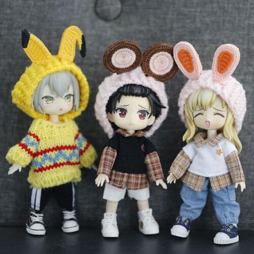 New Lovely Cartoon Headwear Ob11,GSC,YMY,BODY9,Molly,1/8 BJD Doll Accessories Doll Clothes Accessories