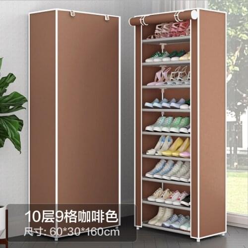 New Multifunctional Shoe Rack Storage Shoe Cabinet Non-Woven Shoe Rack Shoe Rack Ten-Layer Storage Rack