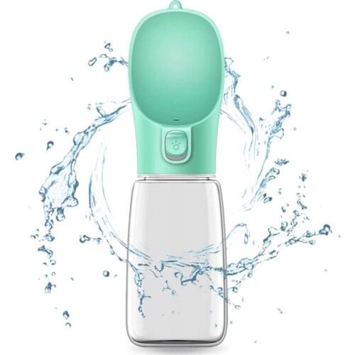 Portable Dog Water Bottle, Large Capacity Leak-Proof Dog Travel Water Bottle with Drinking Bowl, Lightweight