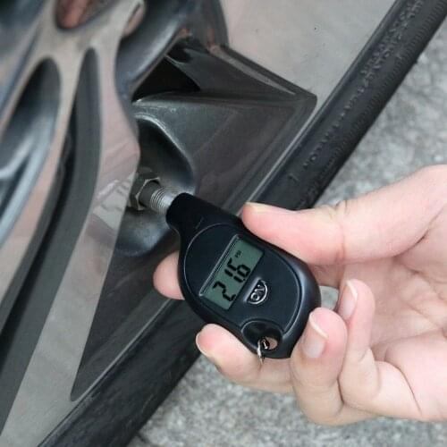Mini Portable Keychain Tire Tyre Wheel Air Pressure Gauge Tester Digital LCD Display Tire Pressure Monitor Tool