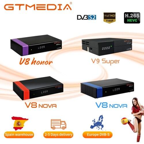Receptor Gtmedia V8X Full HD 1080P DVB-S2/S2X Buil-in Wifi updated from gtmedia V8 NOVA Satellite Receiver Box Gtmedia v9 Super