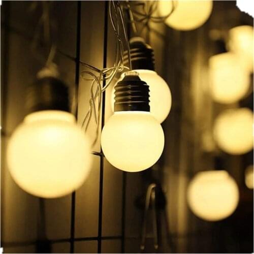 LED Christmas Lights Battery Powered Starry Fairy Globe String Lights for Bedroom Garden Christmas Tree Wedding Party Decoration