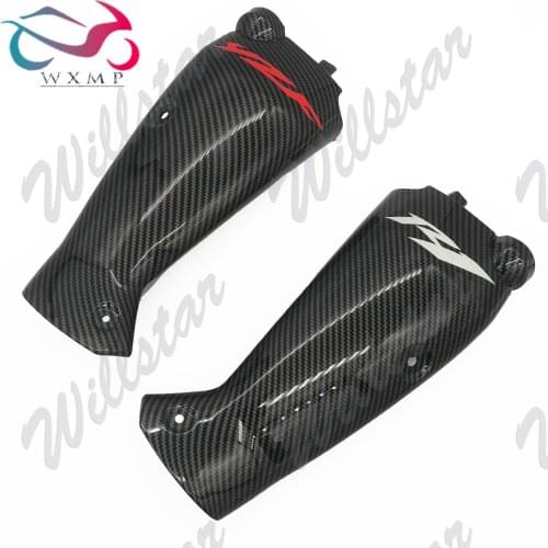 Upper Front Carbon Fiber Color With Standard Air Intake Cooler Cover Fairing Motorcycle Parts For YAMAHA YZF R1 2009-2014