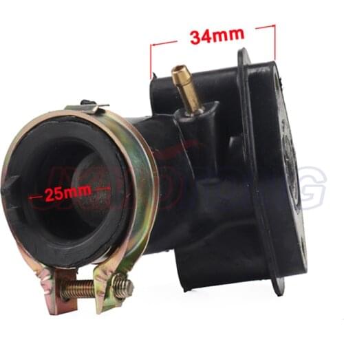 Carburetor Intake Manifold for 49cc 50cc GY6 Scooter Moped ATV Go-Kart Buggy 139QMB 139QMA