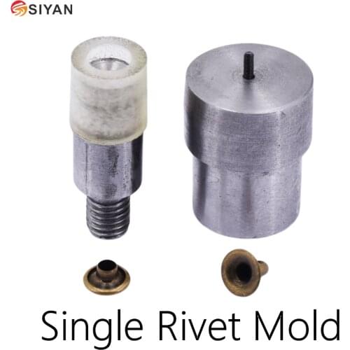 1 Set Double Cap Rivet Button Installation Mold Leather Sewing Snaps Craft Dies Tool Hand Press Mould DIY