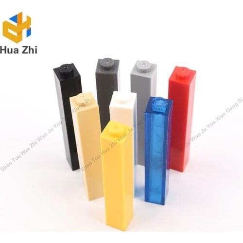 Building Blocks Parts 2453 10PCS Brick 1 x 1 x 5 with Solid Stud LEGOING MOCS Education