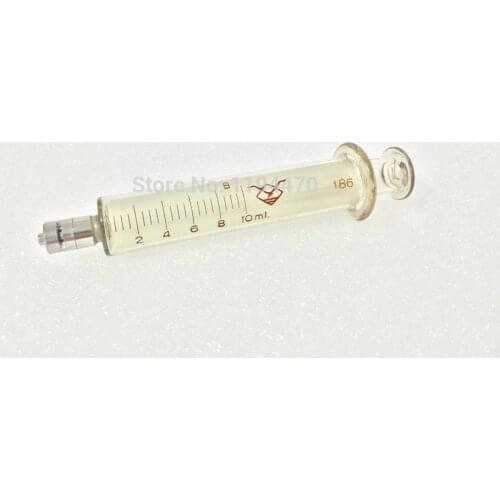 4pcs/Lot 10ml 10cc Glass Syringe Luer Lock Head Reusable Glass Injector Lab Glassware