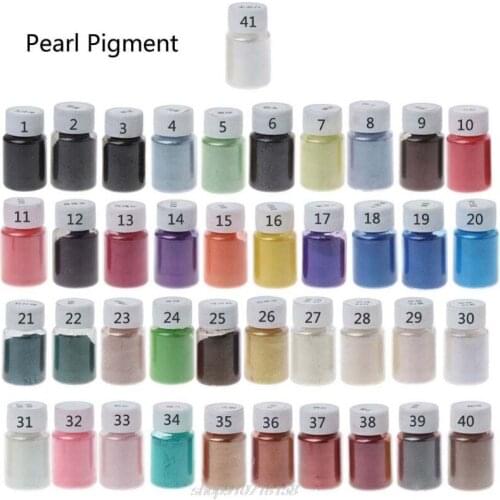 41 Colors Pearlescent Pigment Mica Powder Epoxy Resin Colorant Dye Pearl Pigment Resin Jewelry Making N12 20 Dropshipping