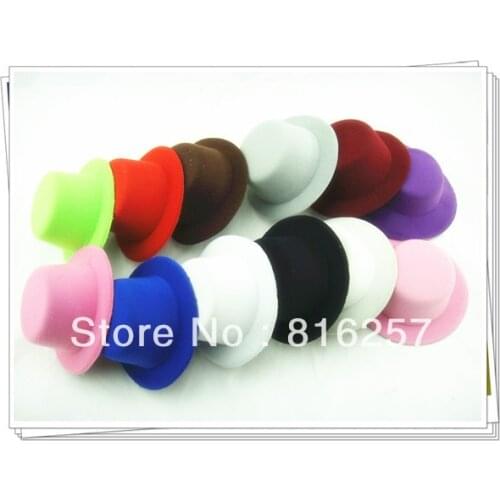 5.2"(13 CM) 12 Color Mini Top Fascinator Hats Children Party Tea Hats,DIY Hair Accesspries 12Pieces/Lot Free Shipping MH008