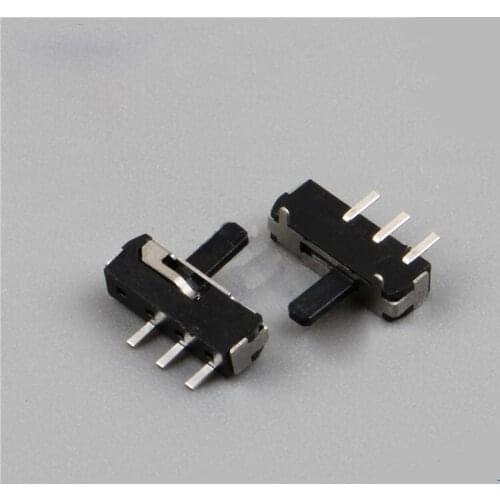 5pcs micro switch 3 feet 2 positions switch Mini MSK-12D18A 3.5MM fixed foot black handle