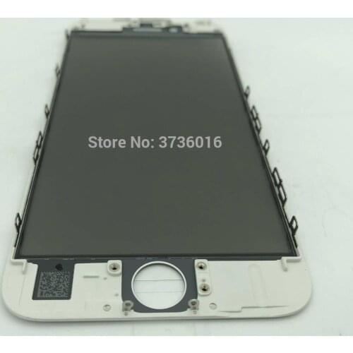 5pcs/bag For Phone 6S damaged cold press 4 in 1 Front Screen Glass With Frame,OCA,Polarizer film replacement with best quality