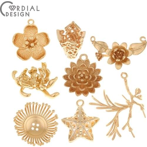 Cordial Design 6Pcs Choose/Pendant/Jewelry Accessories/DIY Making/Flower Shape/Jewelry Findings & Components/Hand Made