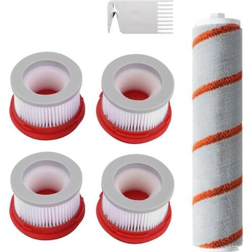 6Pcs Roller Brush Hepa Filter for Xiaomi Dreame V8 V9 V10 Household Wireless Handheld Vacuum Cleaner Accessories