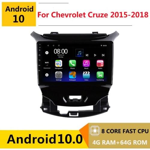 2 din 8 core android 10 car radio auto stereo for Chevrolet Cruze 2015 2016 2017 2018 navigation GPS DVD Multimedia Player