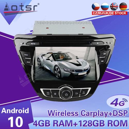 2Din IPS Screen Android 10 DSP Car Multimedia Player For Hyundai Elantra Avante 2014 -2015 GPS Navi Audio Radio stereo head unit