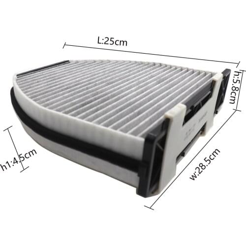 Car Cabin Filter For Benz AMG C63 W204 6.2L 2008 2009 2010 2011/C180 CGI W204 1.8 T 2012 2013 2014 212 830 0018 CUK29005