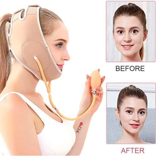 Gas Supercharging Face Lift Tools Thin Face Bandage Mask Slimming Belt Facial Thin Masseter Double Chin Skin Belt Lifting Band