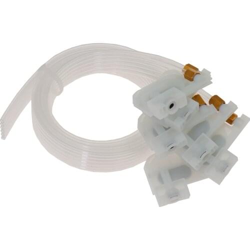 Ink Damper and Pineline Eco-Solvent 6 Pcs For Epson L801 L1455 L101 L201 L1800 L810 L850 L800 L1300 Printer Dumper Hose