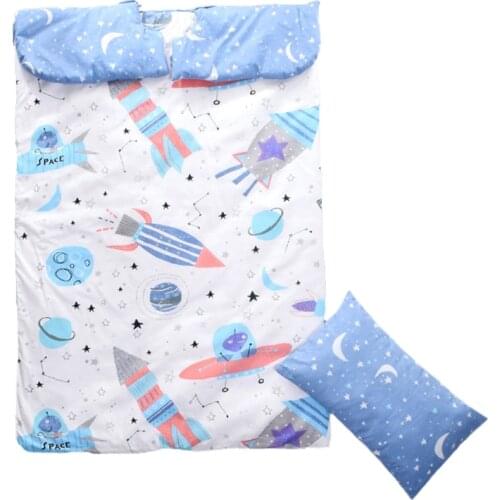 Toddler Quilt Thicken For Baby Envelope Childrens Sleeping Bag Soft Warm Babys Pleasant 100% Cotton Fabric Shoulder Pad