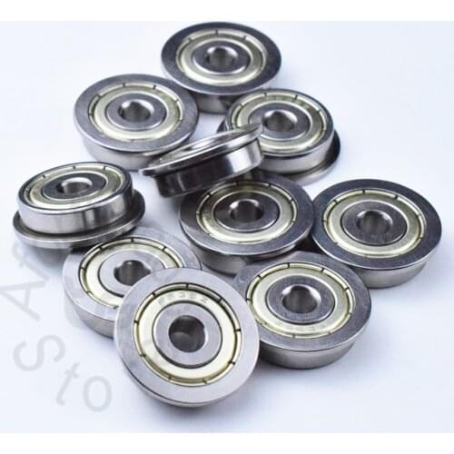 F635ZZ 5*19(22)*6(1.5)MM 10pieces bearing Flange bearings 635 F635Z F635ZZ chrome steel deep groove bearing