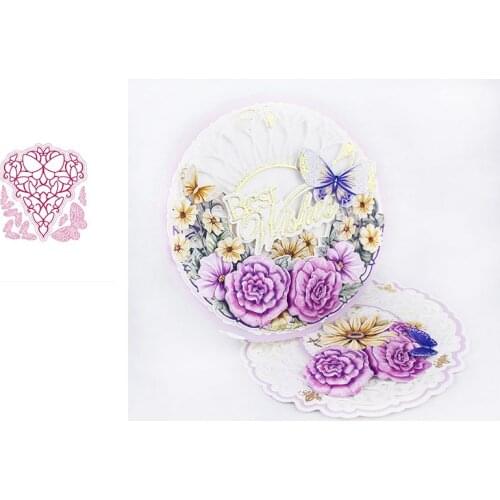 Beautiful Butterfly Flower Love Figure Cutting Die Scrapbook Diary Decoration Embossing DIY Greeting Card Make Albums 2021