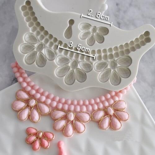 Luyou DIY Pearl String Beads Sugarcraft Silicone mold fondant mold cake decorating tools chocolate gumpaste mold 1383