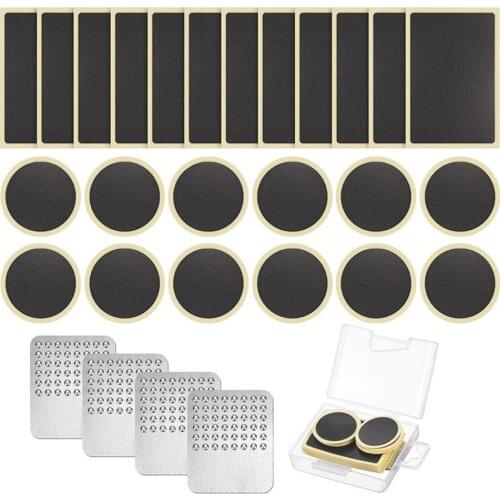 28pcs Bicycle Flat Tire Repair Kit Glueless Bike Bicycle Tire Tube Puncture Repair Patch Tools Bike Accessories Repair Tools