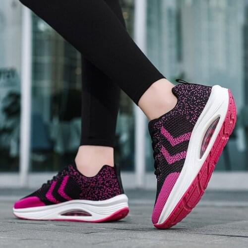 Newest Air Cushion Fitness Sport Shoes For Women Sneakers Breathable Walking Toning Shoes Chaussures De Marche 2021 Summer