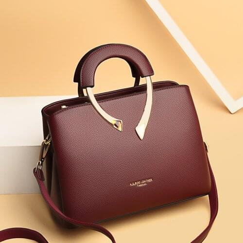 Pu Leather Casual Crossbody Bags for Women 2020 New Luxury Handbags Lady Top-Handle Bag High Quality Shoulder Bag Designer Totes